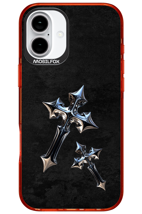 Chrome Crosses - Apple iPhone 16 Plus