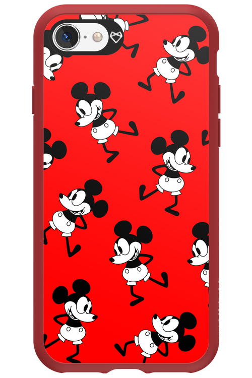 Iconic Mouse (red pattern) - Apple iPhone 8
