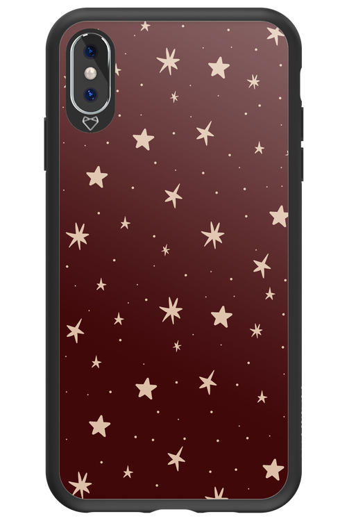 Burgundy Stars - Apple iPhone XS Max