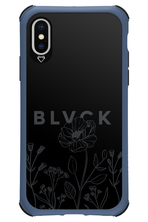 Black Flowers - Apple iPhone XS