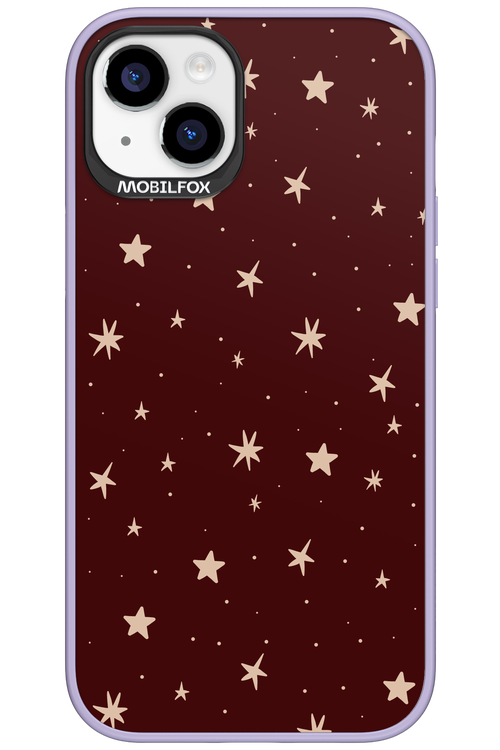 Burgundy Stars - Apple iPhone 15 Plus