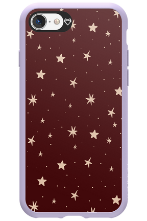 Burgundy Stars - Apple iPhone SE 2022