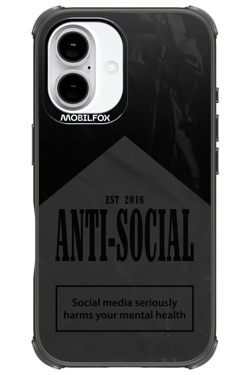 ANTI-SOCIAL (BLVCK) 2.0 - Apple iPhone 16