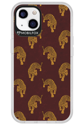 Burgundy Leopard Pattern - Apple iPhone 13