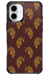 Burgundy Leopard Pattern - Apple iPhone 16 Plus