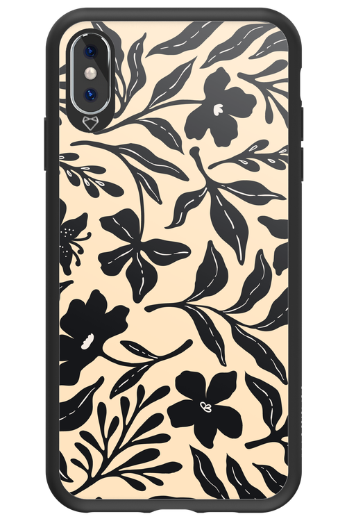 Black Flowers 2.0 - Apple iPhone XS Max