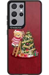Christmas Bear (Burgundy) - Samsung Galaxy S21 Ultra