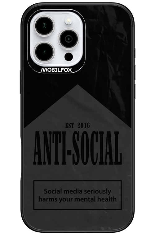 ANTI-SOCIAL (BLVCK) 2.0 - Apple iPhone 16 Pro Max