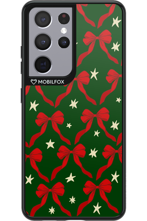 Bow & Stars (Green) - Samsung Galaxy S21 Ultra