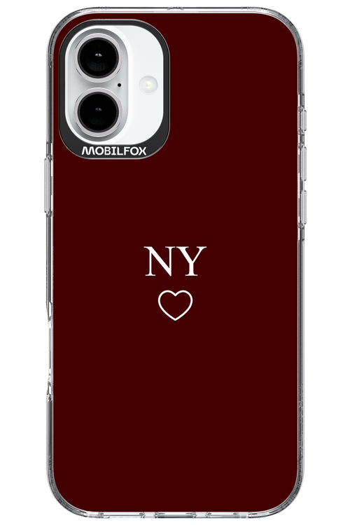 NY Burgundia 2.0 - Apple iPhone 16 Plus