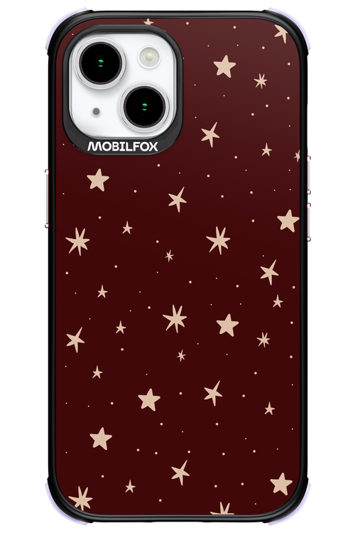 Burgundy Stars - Apple iPhone 15