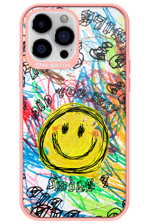 Crayon Smiley Colorful - Apple iPhone 13 Pro Max