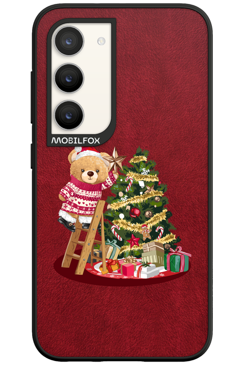 Christmas Bear (Burgundy) - Samsung Galaxy S23