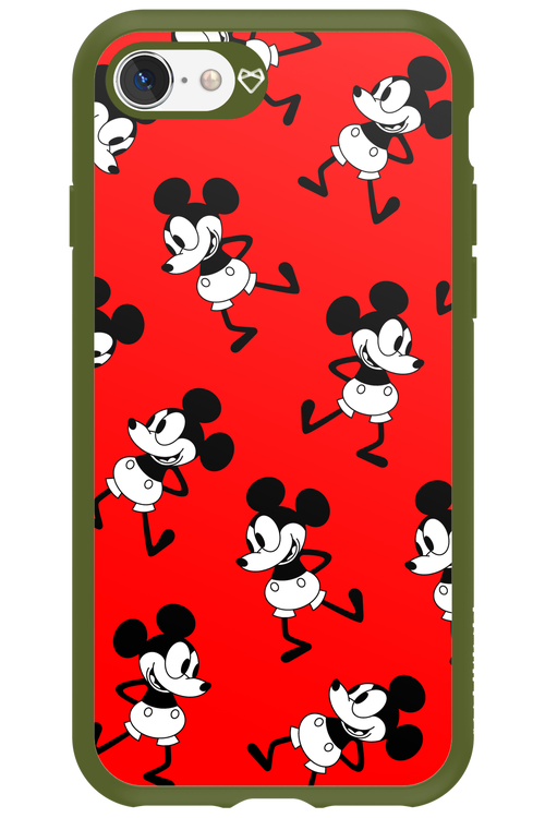 Iconic Mouse (red pattern) - Apple iPhone 8