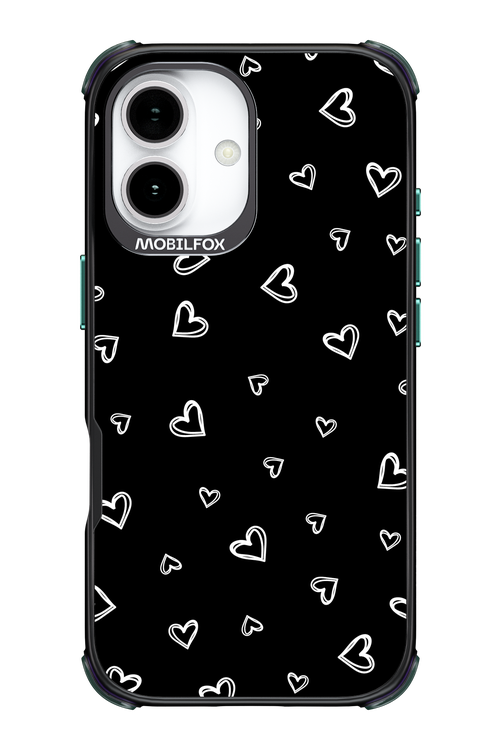 Monochrome Hearts 2.0 - Apple iPhone 17