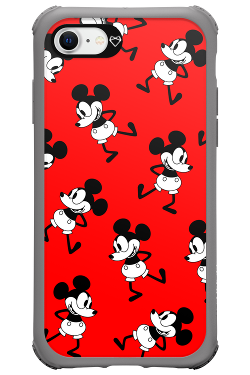 Iconic Mouse (red pattern) - Apple iPhone 8