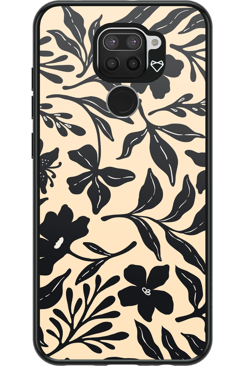 Black Flowers 2.0 - Xiaomi Redmi Note 9