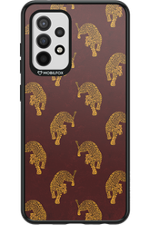 Burgundy Leopard Pattern - Samsung Galaxy A52 / A52 5G / A52s