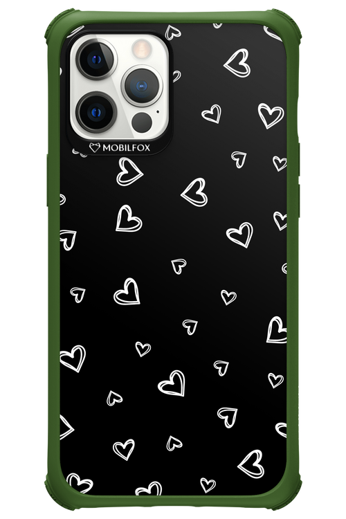 Monochrome Hearts 2.0 - Apple iPhone 12 Pro Max