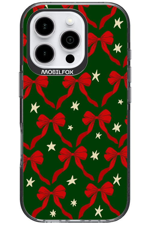 Bow & Stars (Green) - Apple iPhone 16 Pro