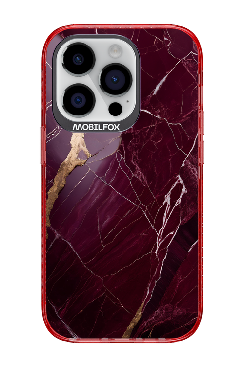 Burgundy Marble - Apple iPhone 14 Pro