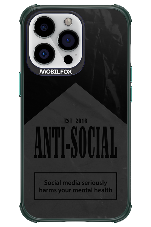 ANTI-SOCIAL (BLVCK) 2.0 - Apple iPhone 13 Pro