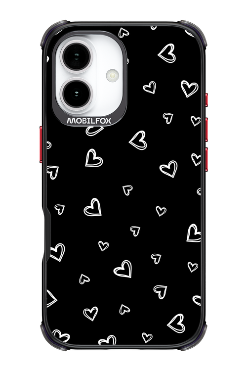 Monochrome Hearts 2.0 - Apple iPhone 17