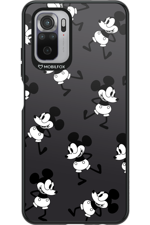 Iconic Mouse (antracite pattern) - Xiaomi Redmi Note 10