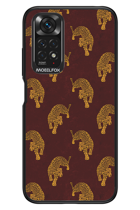 Burgundy Leopard Pattern - Xiaomi Redmi Note 11/11S 4G