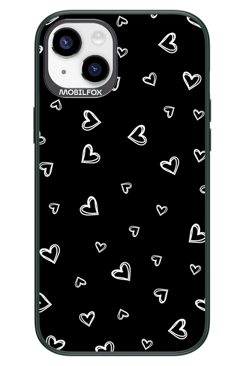 Monochrome Hearts 2.0 - Apple iPhone 14 Plus