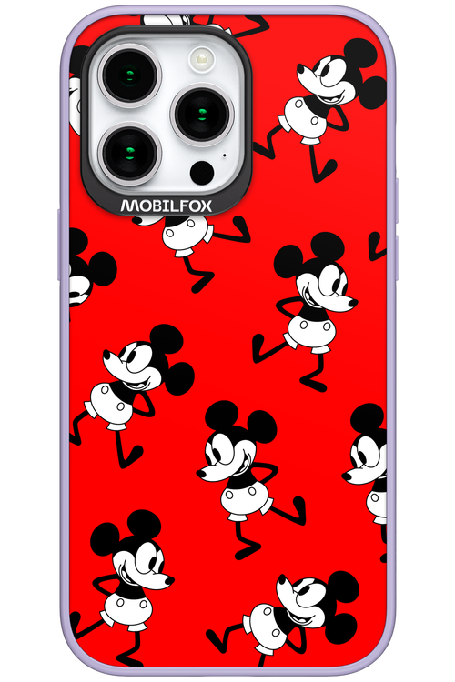 Iconic Mouse (red pattern) - Apple iPhone 15 Pro Max