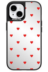 Mini Hearts Red Mirror 2.0 - Apple iPhone 15