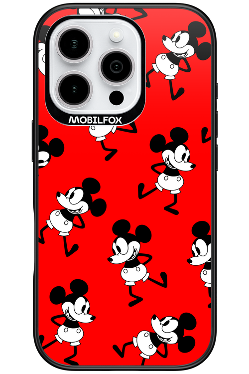 Iconic Mouse (red pattern) - Apple iPhone 16 Pro