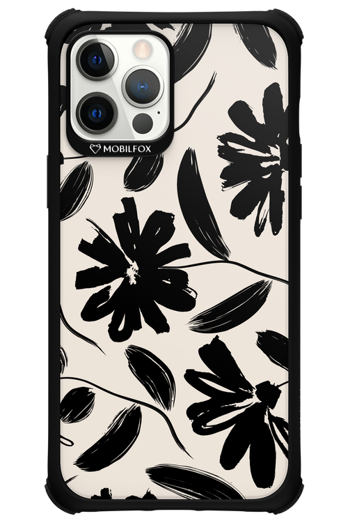 Monochrome Flowerss - Apple iPhone 12 Pro Max