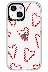 Candy Cane Hearts - Apple iPhone 13 Mini