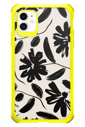 Monochrome Flowerss - Apple iPhone 11