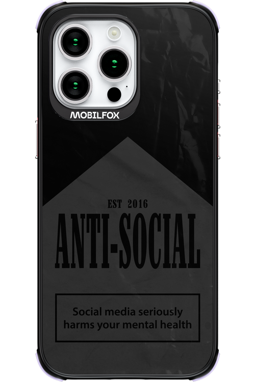 ANTI-SOCIAL (BLVCK) 2.0 - Apple iPhone 15 Pro Max