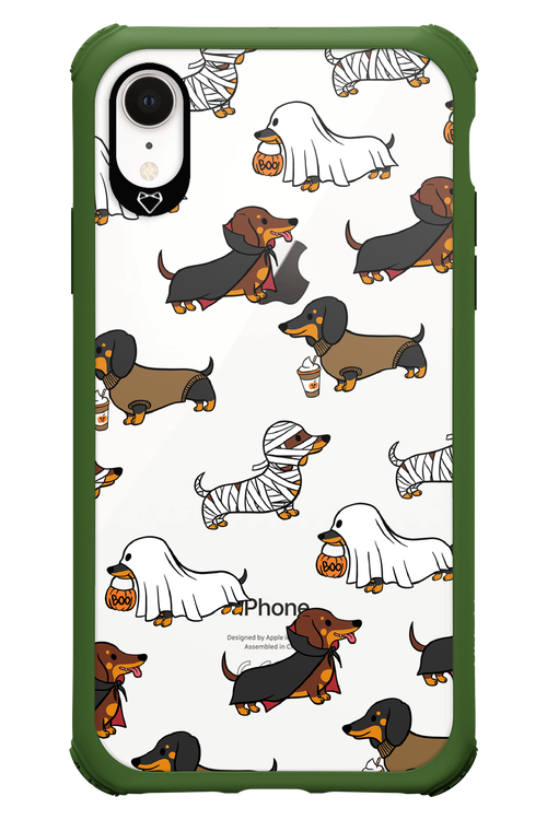 Scary Dachshund (Transparent) - Apple iPhone XR