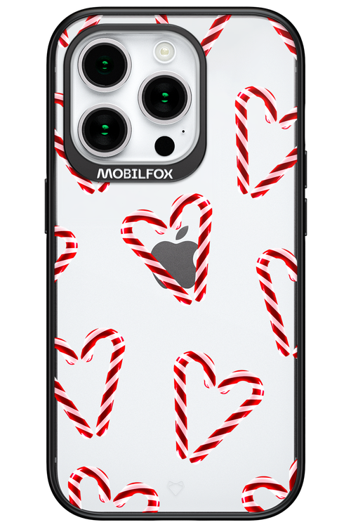 Candy Cane Hearts - Apple iPhone 15 Pro