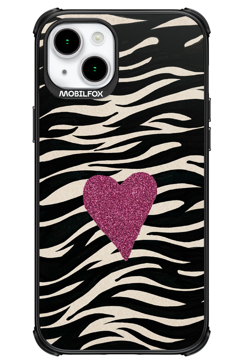 Zebra Heart 2.0 - Apple iPhone 15 Plus