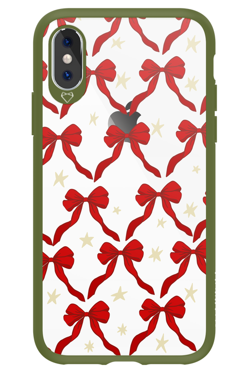 Bow & Stars (Transparent) - Apple iPhone XS