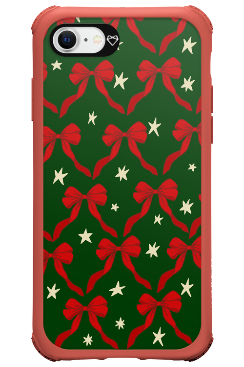 Bow & Stars (Green) - Apple iPhone 8