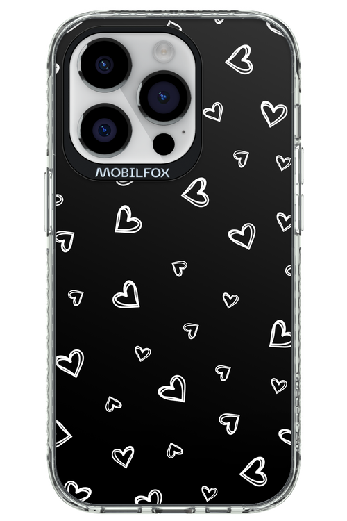Monochrome Hearts 2.0 - Apple iPhone 14 Pro