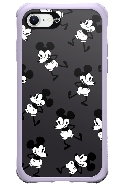 Iconic Mouse (antracite pattern) - Apple iPhone 8