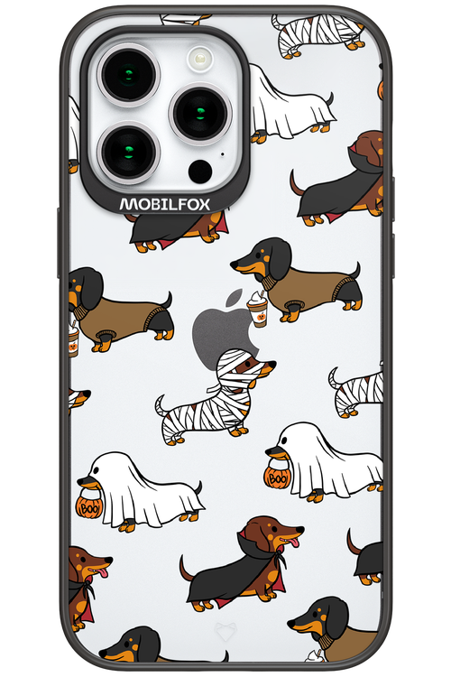 Scary Dachshund (Transparent) - Apple iPhone 15 Pro Max