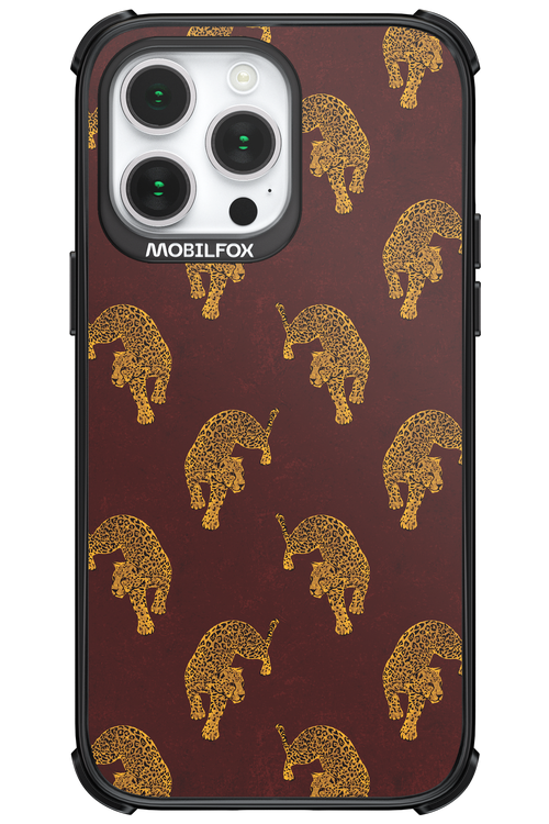 Burgundy Leopard Pattern - Apple iPhone 14 Pro Max