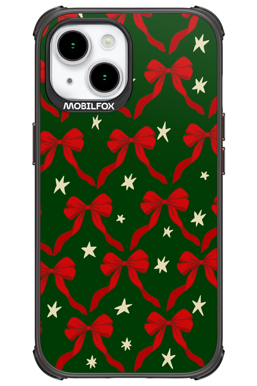 Bow & Stars (Green) - Apple iPhone 15