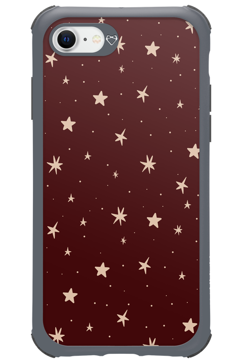 Burgundy Stars - Apple iPhone SE 2020